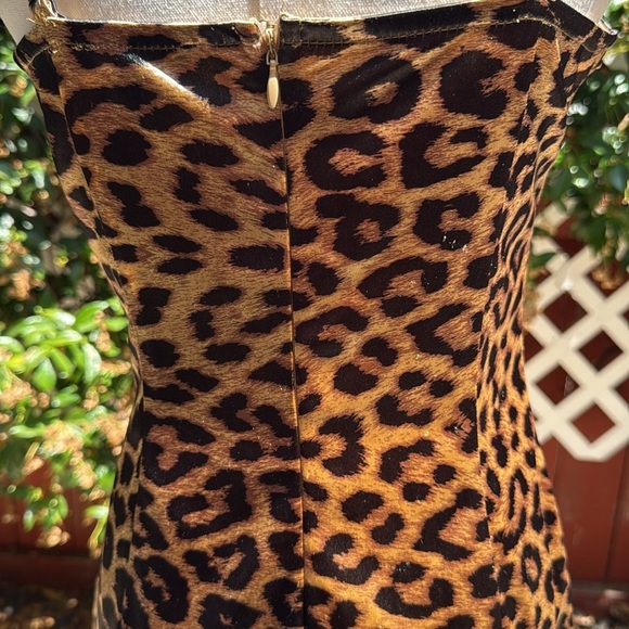 Fashion Nova Brown and Black Leopard Print Slip Dress - Picture 6 of 8